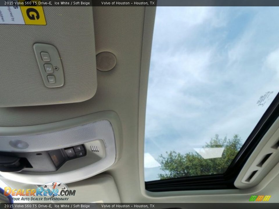 2015 Volvo S60 T5 Drive-E Ice White / Soft Beige Photo #14