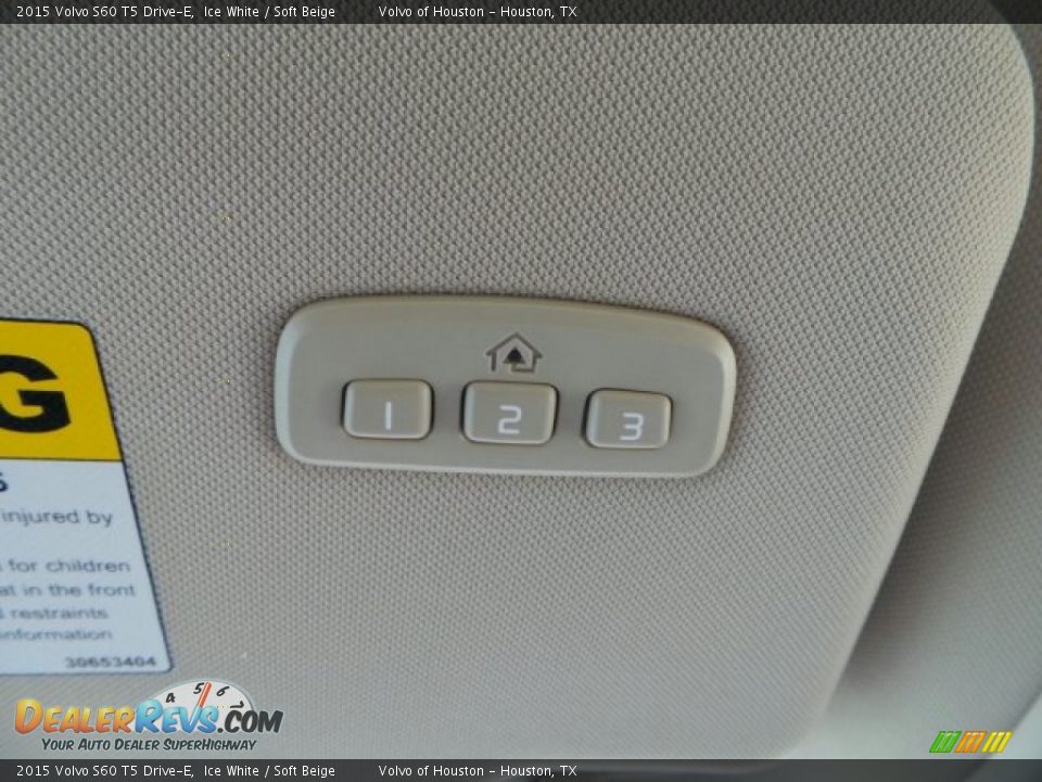 2015 Volvo S60 T5 Drive-E Ice White / Soft Beige Photo #15