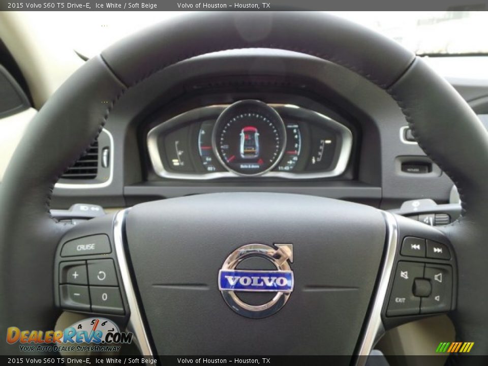 2015 Volvo S60 T5 Drive-E Ice White / Soft Beige Photo #20