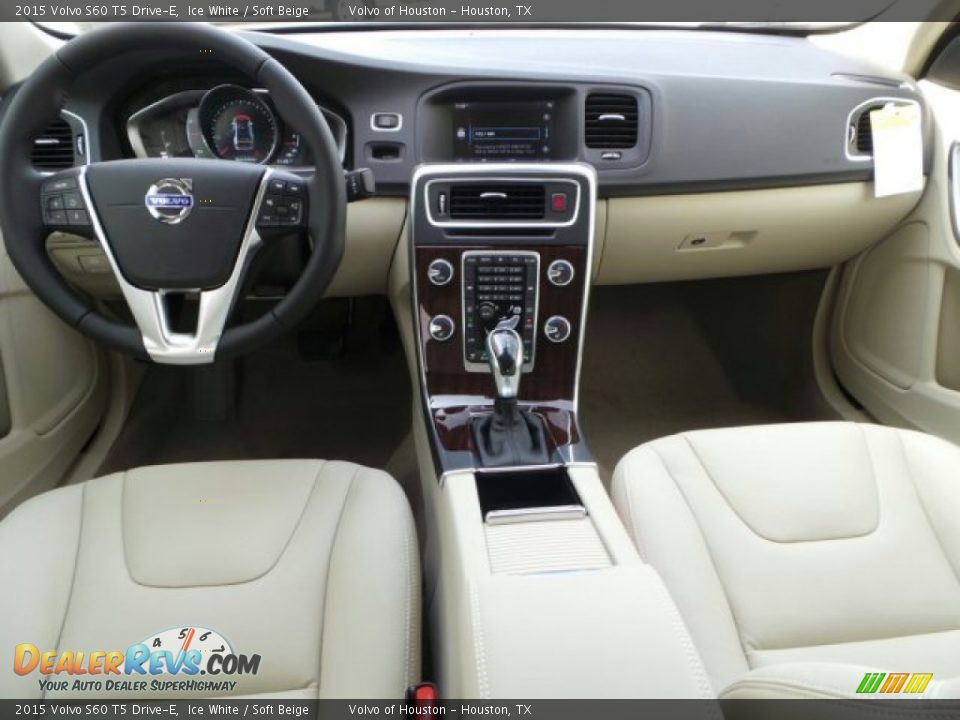 2015 Volvo S60 T5 Drive-E Ice White / Soft Beige Photo #24