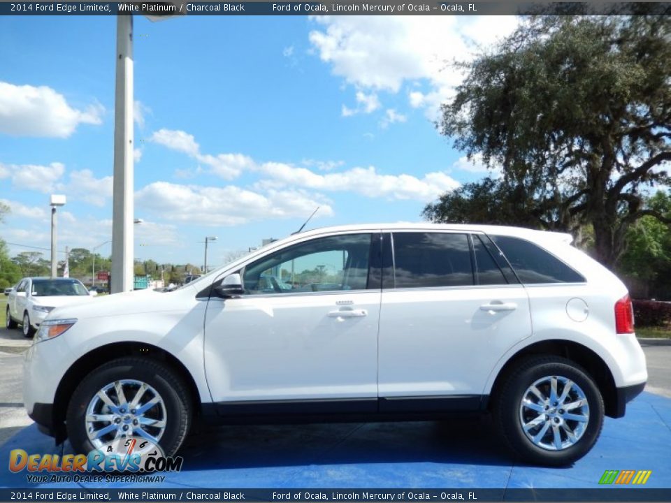 2014 Ford Edge Limited White Platinum / Charcoal Black Photo #2
