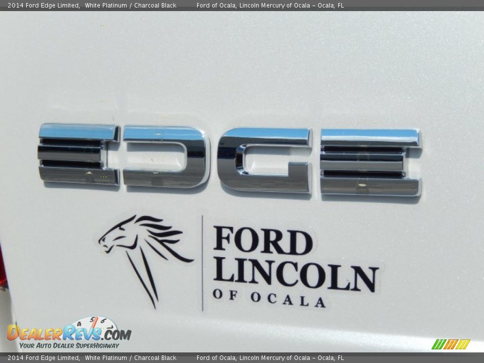 2014 Ford Edge Limited White Platinum / Charcoal Black Photo #4