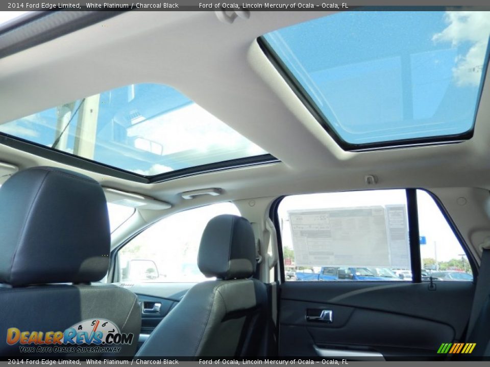 2014 Ford Edge Limited White Platinum / Charcoal Black Photo #8