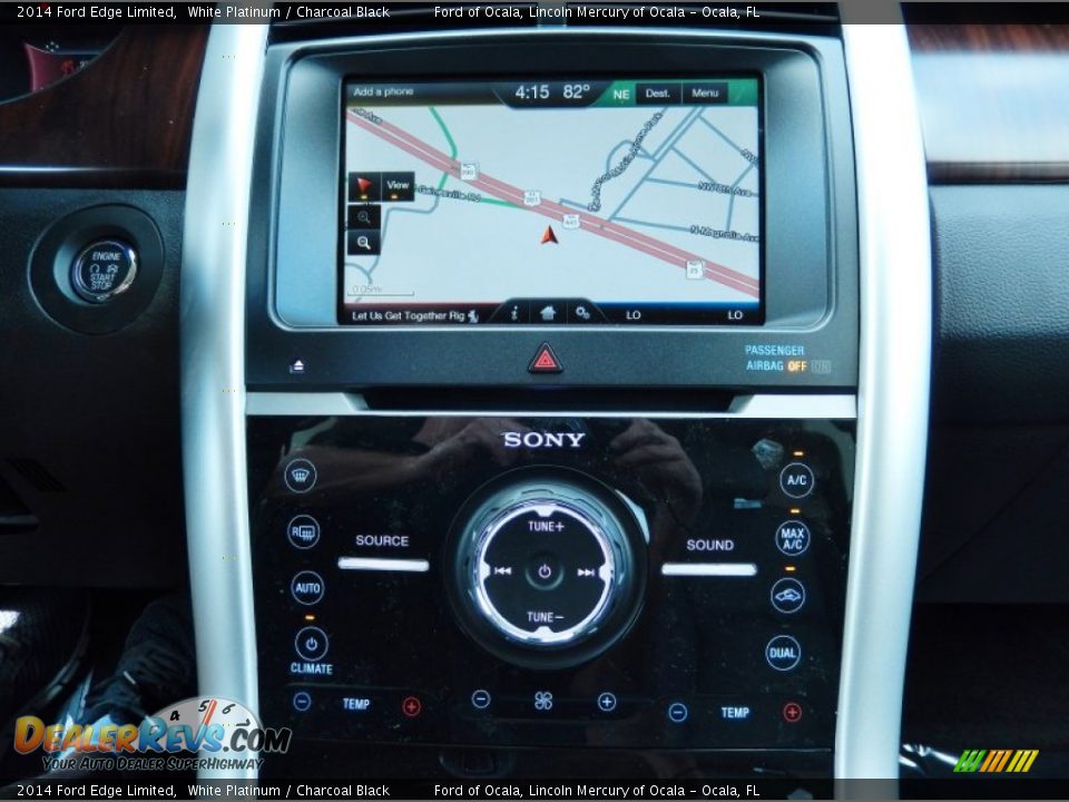 2014 Ford Edge Limited White Platinum / Charcoal Black Photo #11
