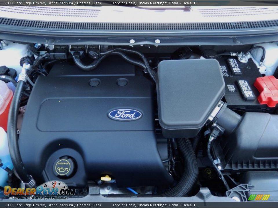 2014 Ford Edge Limited White Platinum / Charcoal Black Photo #12