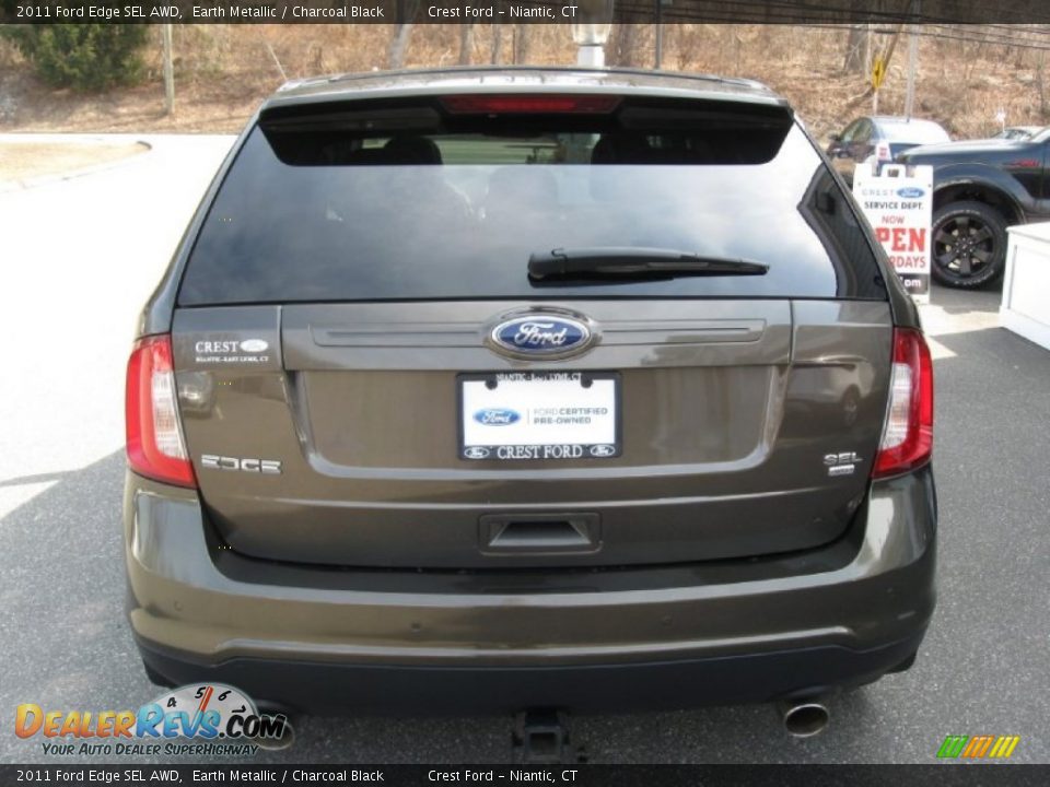 2011 Ford Edge SEL AWD Earth Metallic / Charcoal Black Photo #6