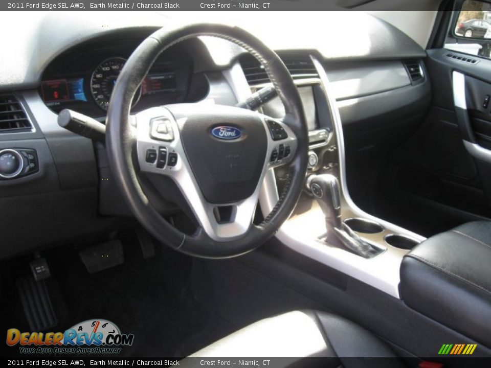 2011 Ford Edge SEL AWD Earth Metallic / Charcoal Black Photo #10