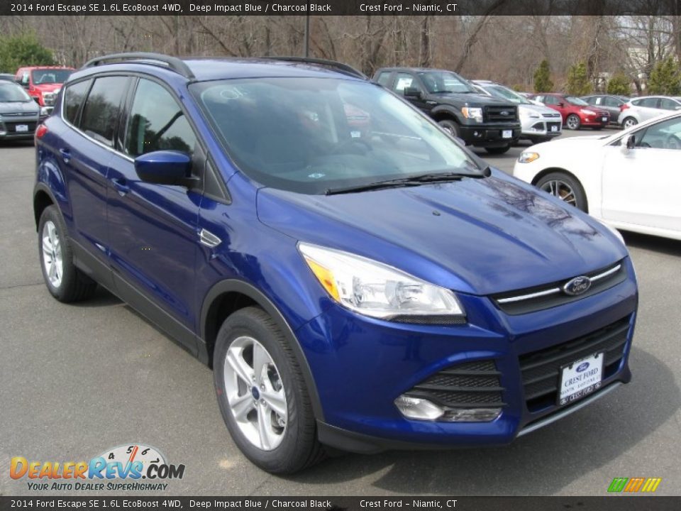 2014 Ford Escape SE 1.6L EcoBoost 4WD Deep Impact Blue / Charcoal Black Photo #1