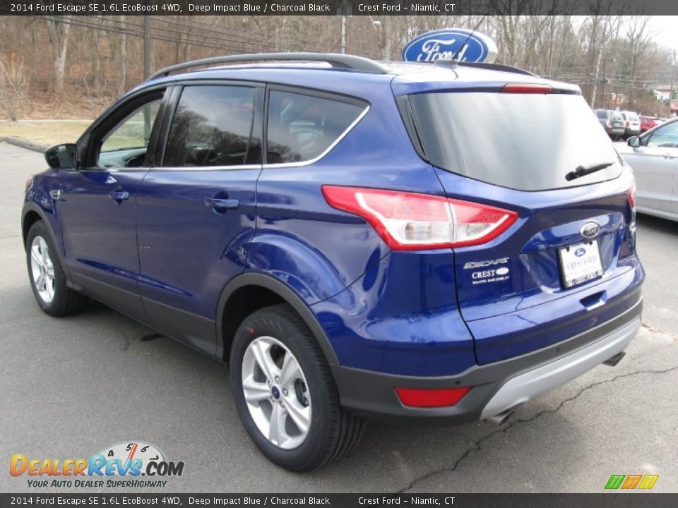 2014 Ford Escape SE 1.6L EcoBoost 4WD Deep Impact Blue / Charcoal Black Photo #2