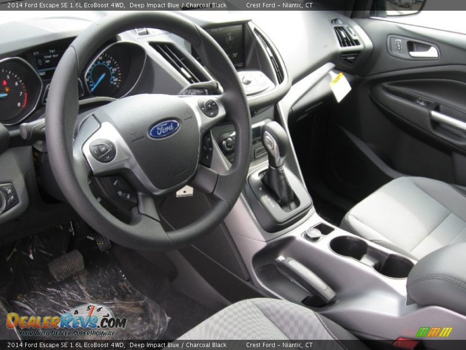 2014 Ford Escape SE 1.6L EcoBoost 4WD Deep Impact Blue / Charcoal Black Photo #3