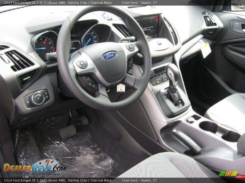 2014 Ford Escape SE 2.0L EcoBoost 4WD Sterling Gray / Charcoal Black Photo #3