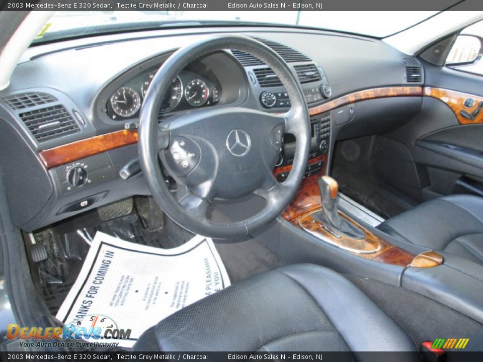 2003 Mercedes-Benz E 320 Sedan Tectite Grey Metallic / Charcoal Photo #15