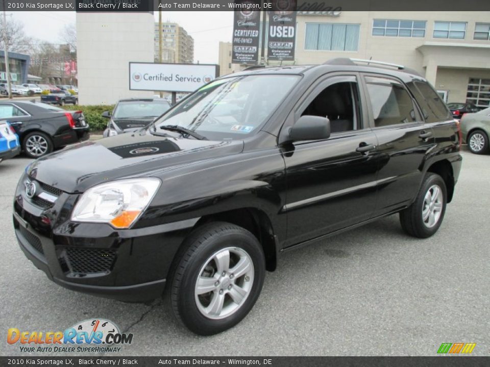 2010 Kia Sportage LX Black Cherry / Black Photo #2