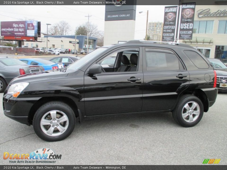 2010 Kia Sportage LX Black Cherry / Black Photo #3