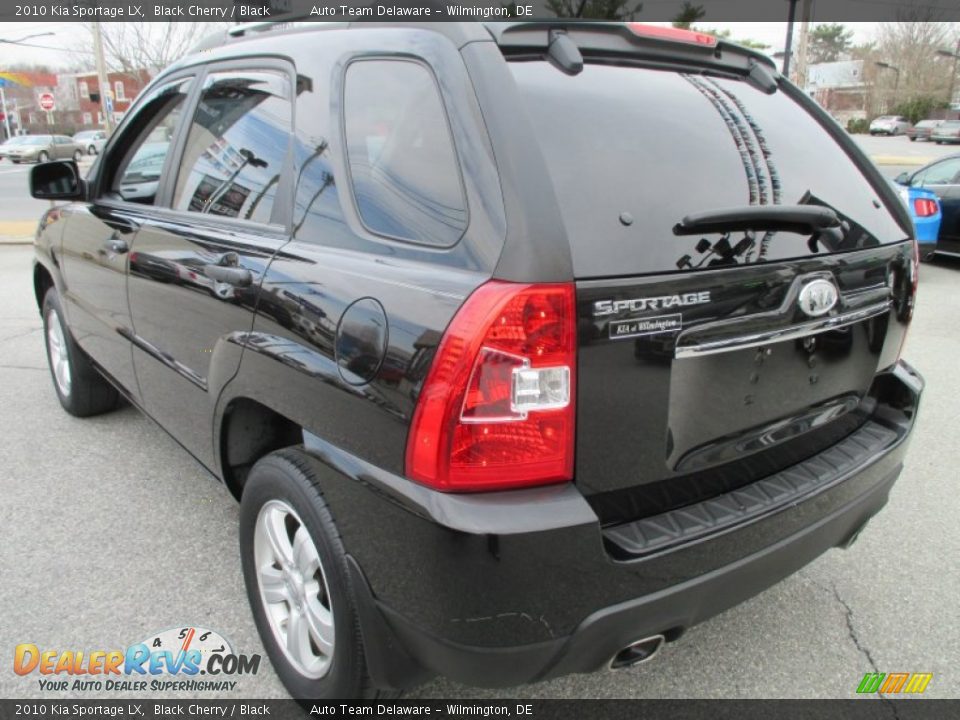 2010 Kia Sportage LX Black Cherry / Black Photo #4
