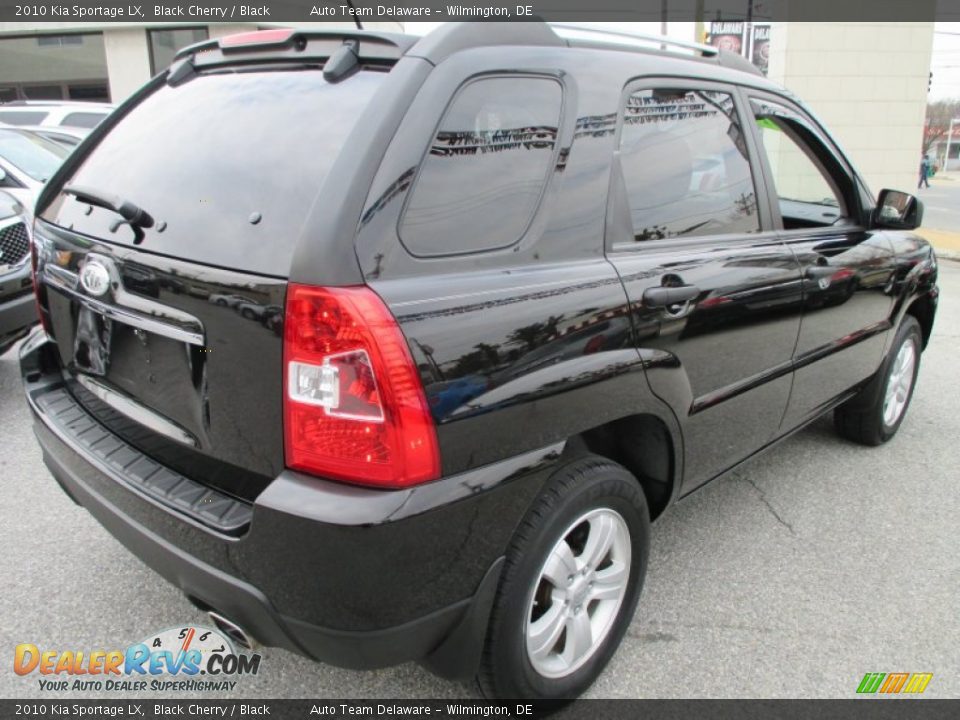 2010 Kia Sportage LX Black Cherry / Black Photo #6