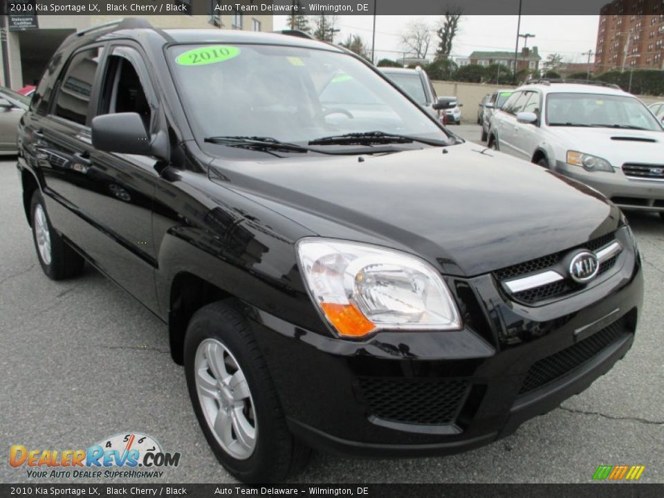 2010 Kia Sportage LX Black Cherry / Black Photo #8