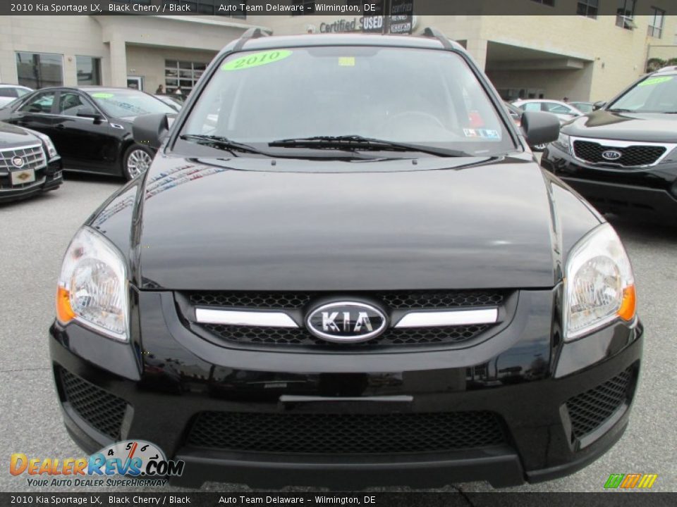 2010 Kia Sportage LX Black Cherry / Black Photo #9