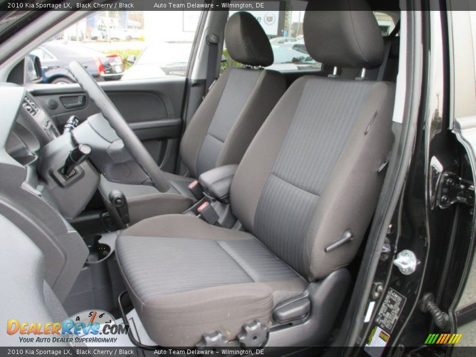 2010 Kia Sportage LX Black Cherry / Black Photo #10