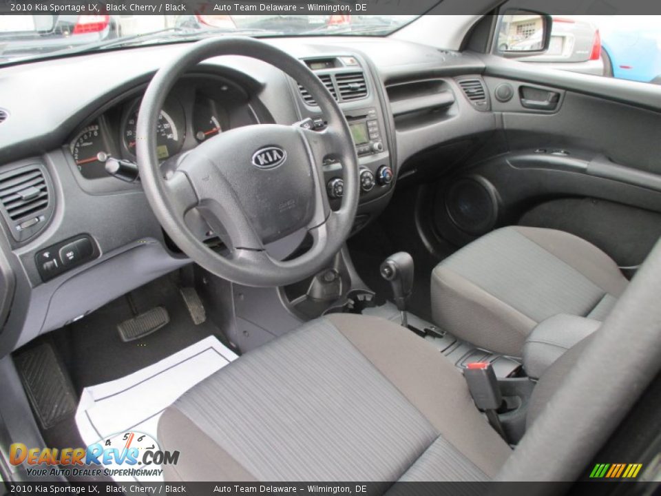 2010 Kia Sportage LX Black Cherry / Black Photo #11