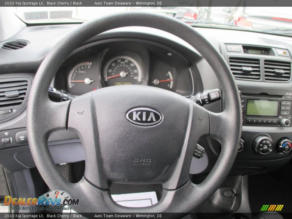 2010 Kia Sportage LX Black Cherry / Black Photo #12