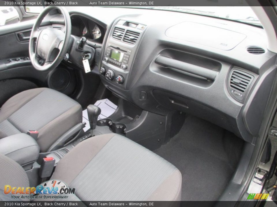 2010 Kia Sportage LX Black Cherry / Black Photo #16