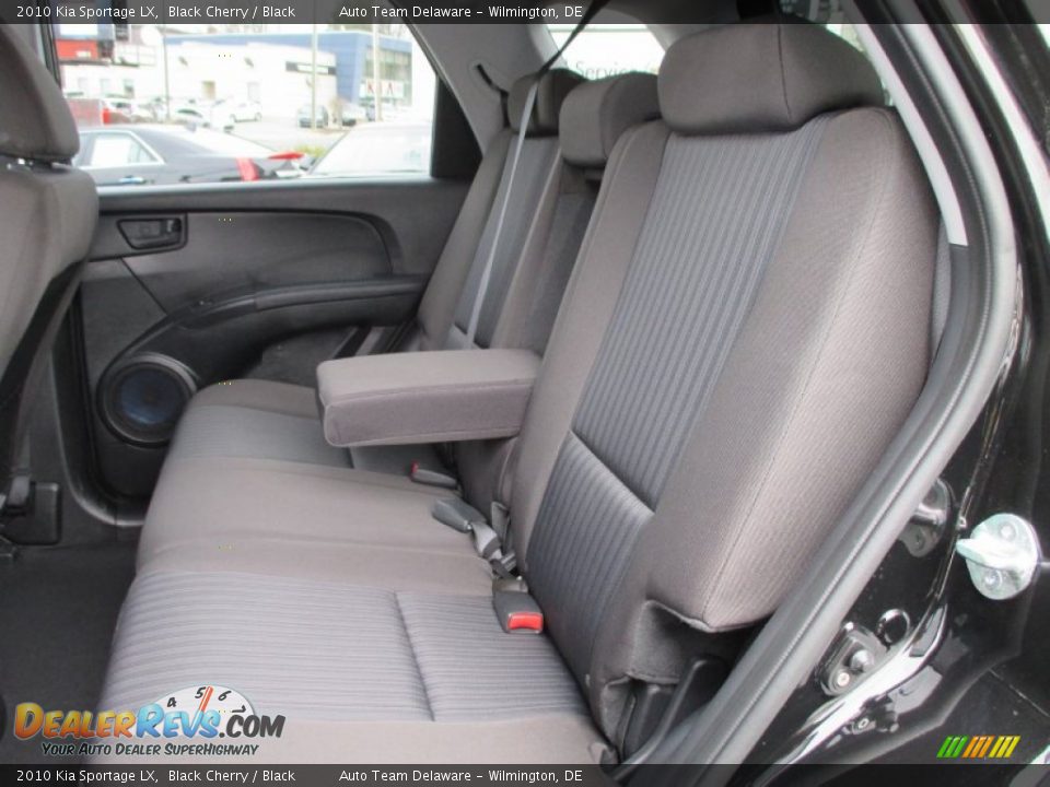 2010 Kia Sportage LX Black Cherry / Black Photo #20