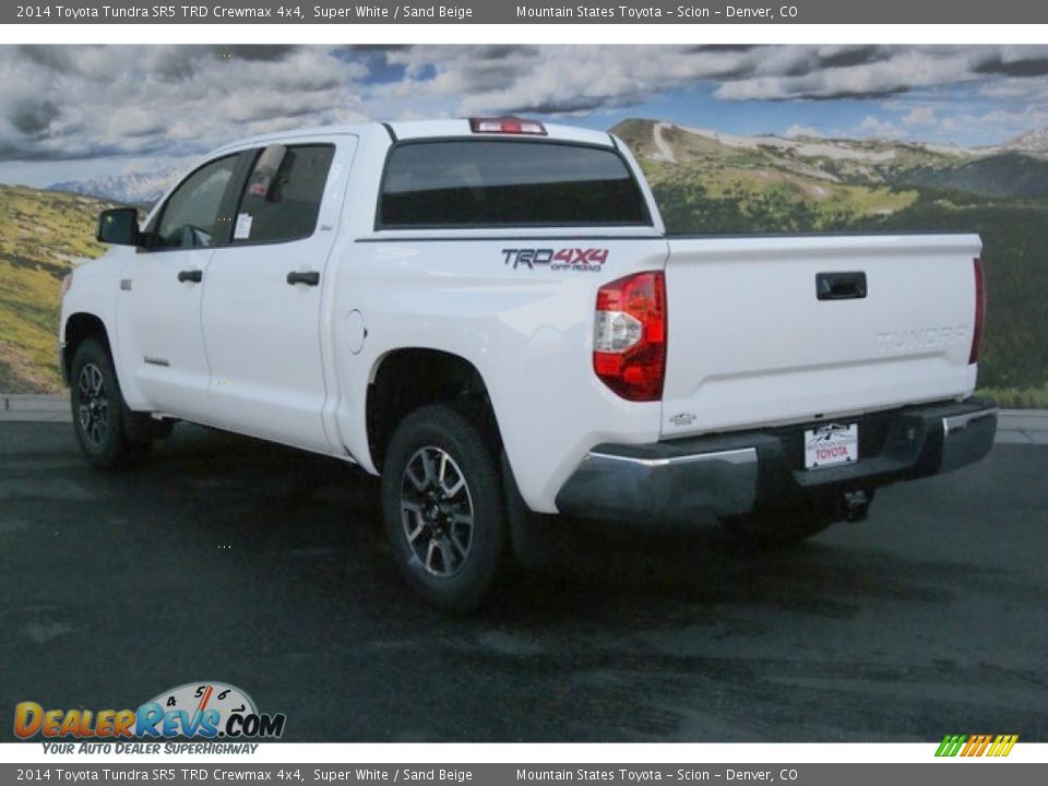 2014 Toyota Tundra SR5 TRD Crewmax 4x4 Super White / Sand Beige Photo #3