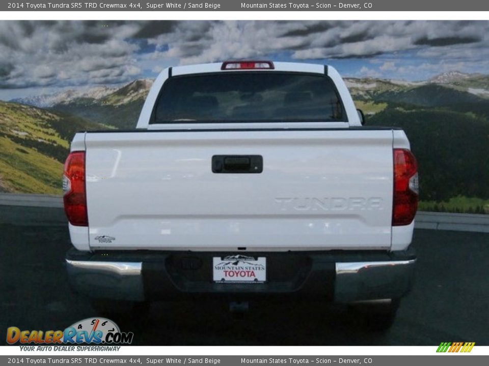 2014 Toyota Tundra SR5 TRD Crewmax 4x4 Super White / Sand Beige Photo #4
