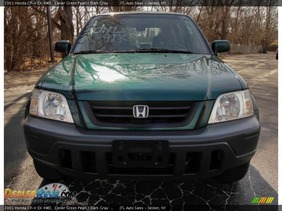 2001 Honda CR-V EX 4WD Clover Green Pearl / Dark Gray Photo #2