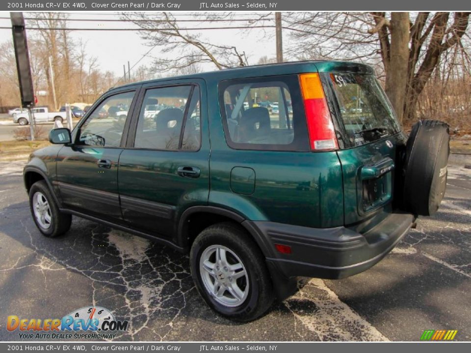 2001 Honda CR-V EX 4WD Clover Green Pearl / Dark Gray Photo #4