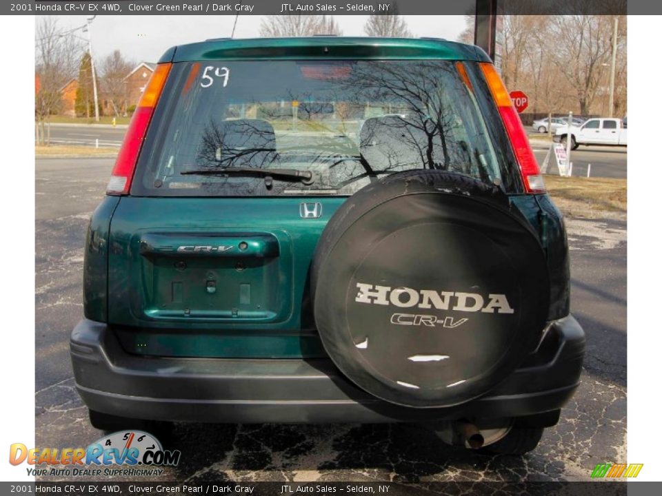 2001 Honda CR-V EX 4WD Clover Green Pearl / Dark Gray Photo #5
