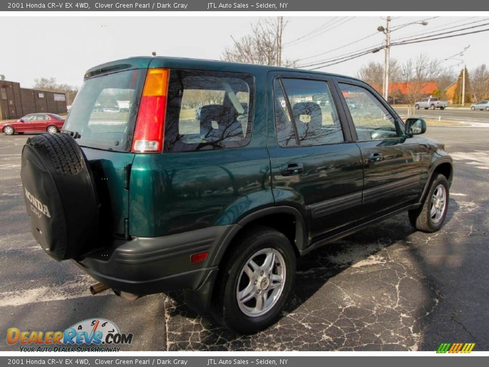2001 Honda CR-V EX 4WD Clover Green Pearl / Dark Gray Photo #6
