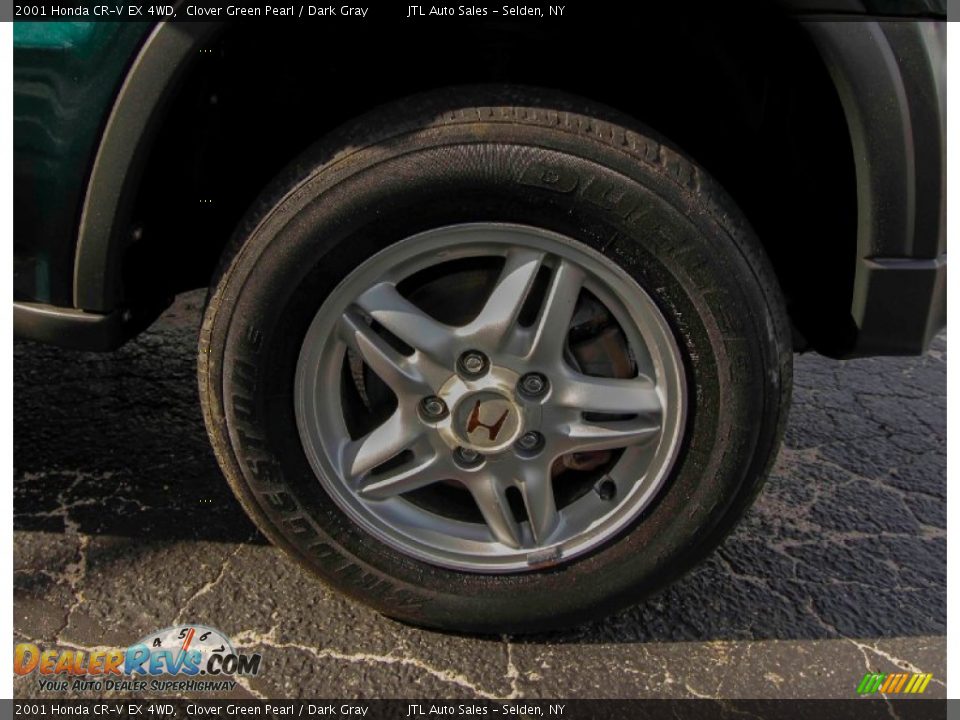 2001 Honda CR-V EX 4WD Clover Green Pearl / Dark Gray Photo #9