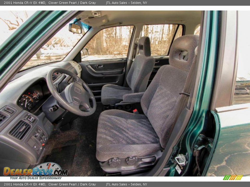 2001 Honda CR-V EX 4WD Clover Green Pearl / Dark Gray Photo #11