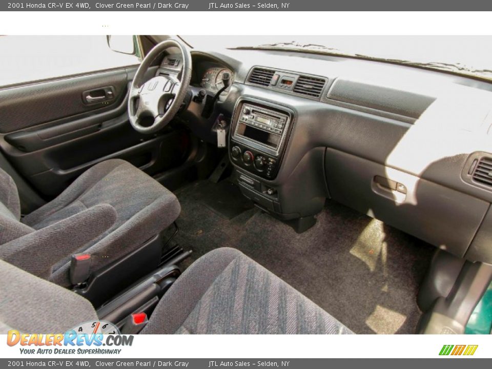 2001 Honda CR-V EX 4WD Clover Green Pearl / Dark Gray Photo #13