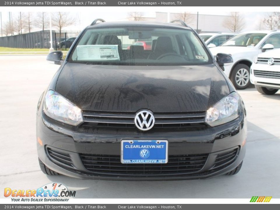 2014 Volkswagen Jetta TDI SportWagen Black / Titan Black Photo #2