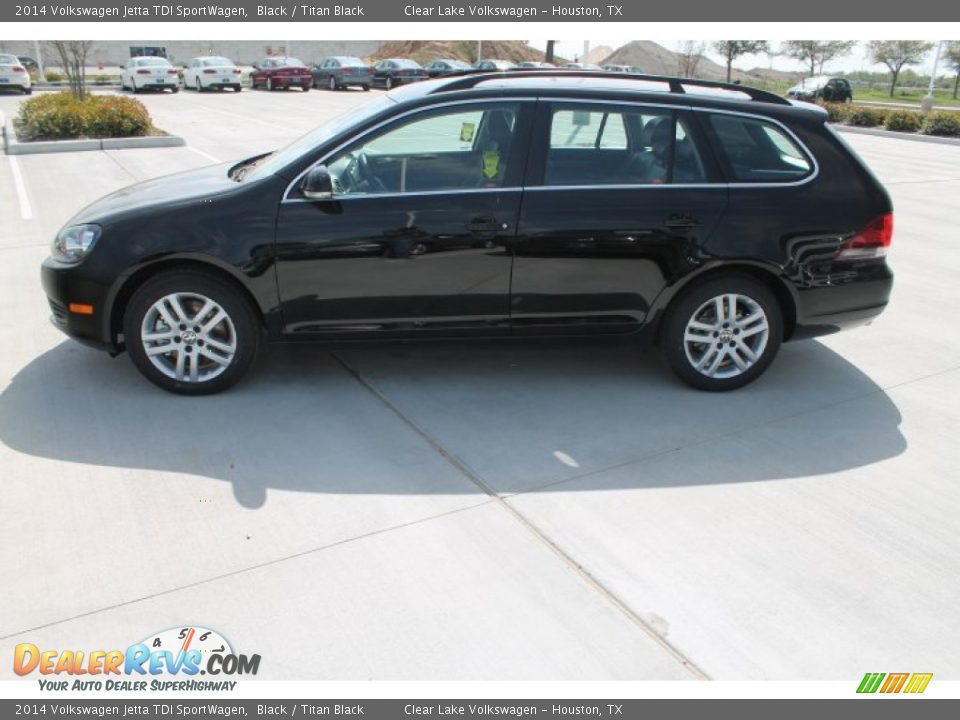 2014 Volkswagen Jetta TDI SportWagen Black / Titan Black Photo #4