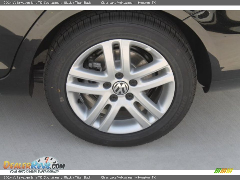 2014 Volkswagen Jetta TDI SportWagen Black / Titan Black Photo #5