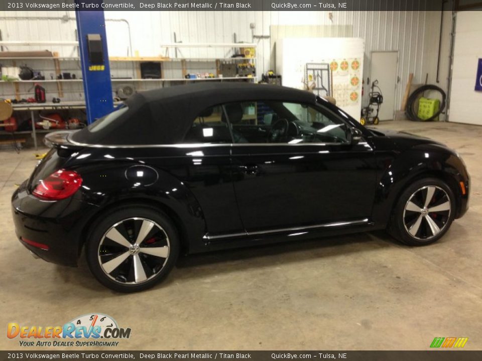 2013 Volkswagen Beetle Turbo Convertible Deep Black Pearl Metallic / Titan Black Photo #4