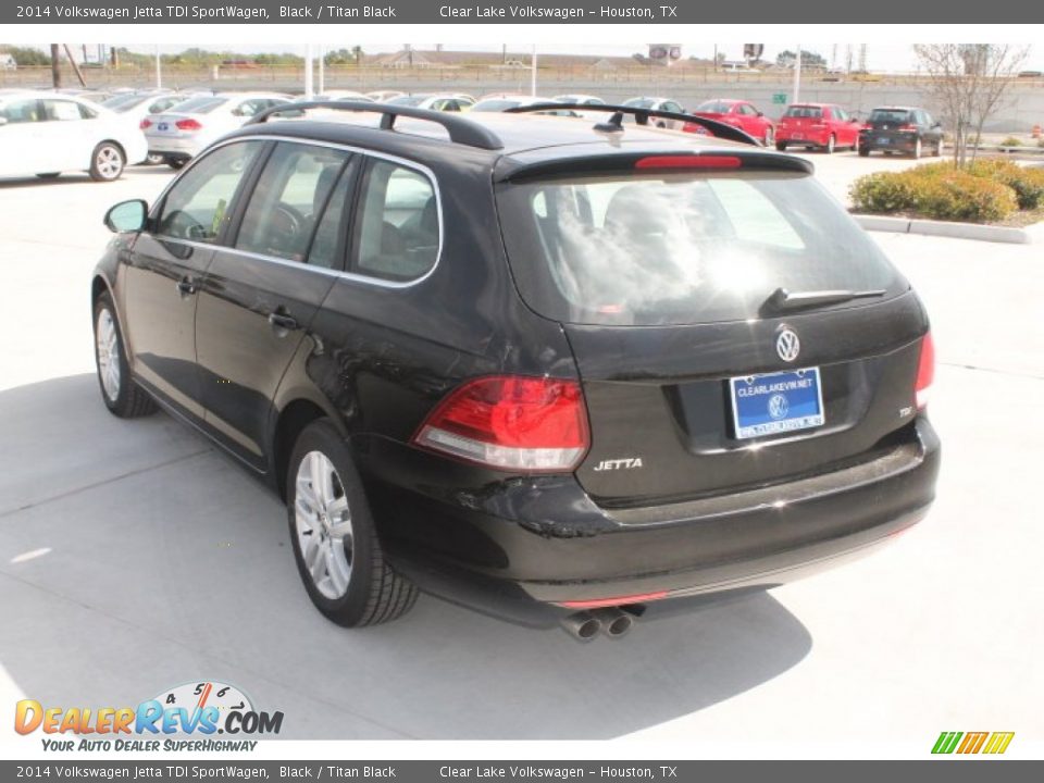 2014 Volkswagen Jetta TDI SportWagen Black / Titan Black Photo #6