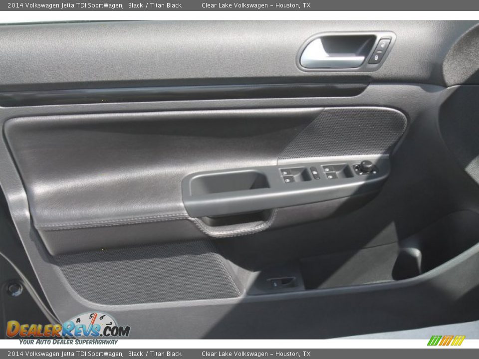 2014 Volkswagen Jetta TDI SportWagen Black / Titan Black Photo #8