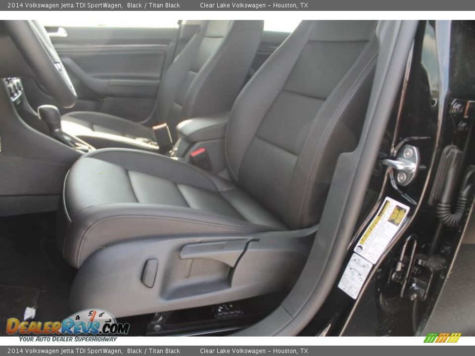 2014 Volkswagen Jetta TDI SportWagen Black / Titan Black Photo #10