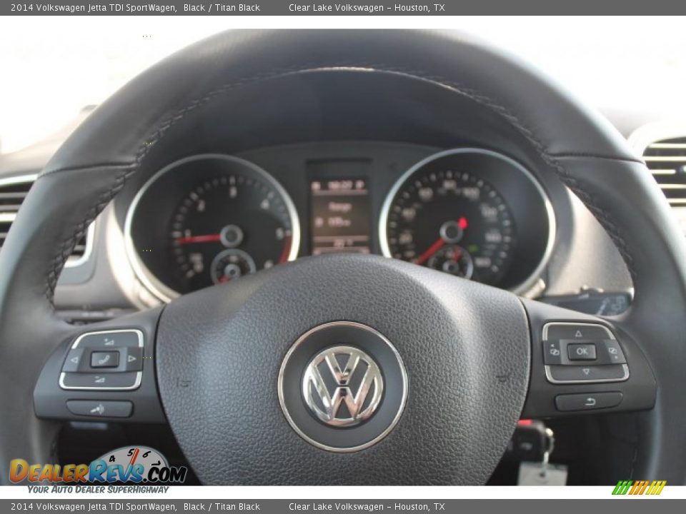 2014 Volkswagen Jetta TDI SportWagen Black / Titan Black Photo #19