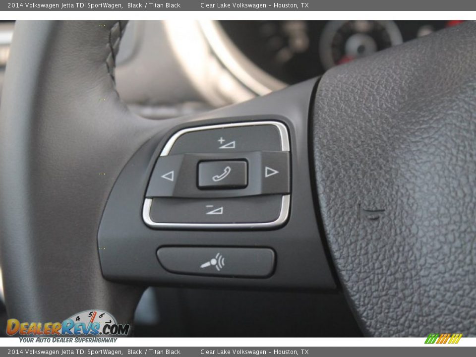 2014 Volkswagen Jetta TDI SportWagen Black / Titan Black Photo #20