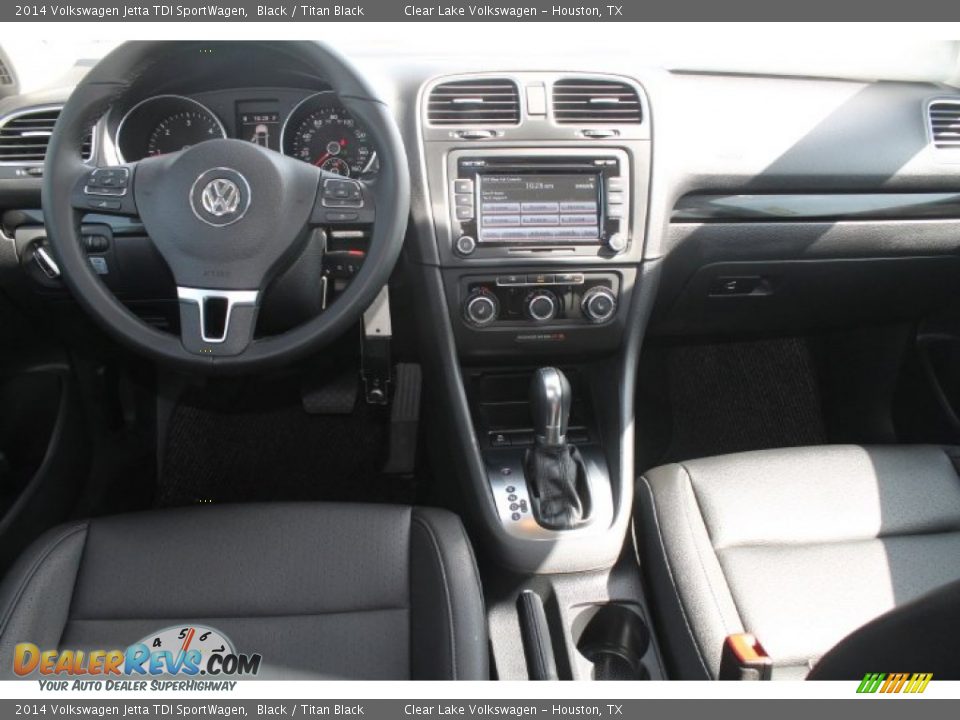 2014 Volkswagen Jetta TDI SportWagen Black / Titan Black Photo #25