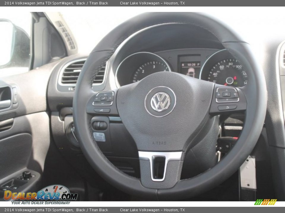 2014 Volkswagen Jetta TDI SportWagen Black / Titan Black Photo #26