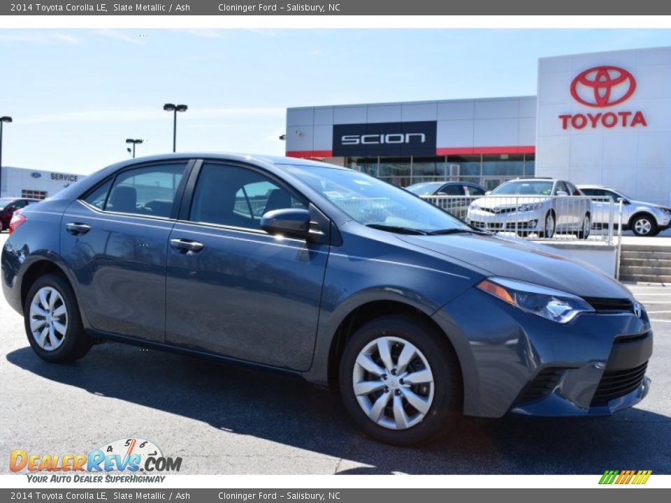 2014 Toyota Corolla LE Slate Metallic / Ash Photo #1