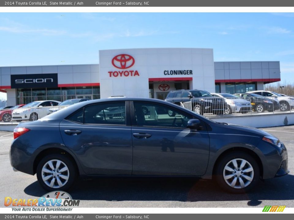 2014 Toyota Corolla LE Slate Metallic / Ash Photo #2