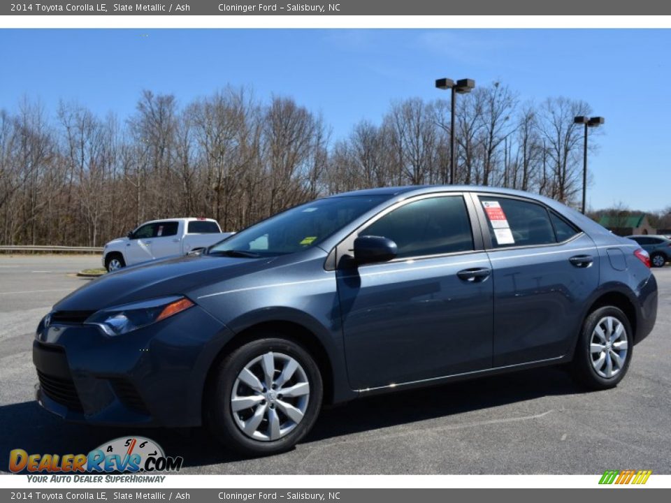2014 Toyota Corolla LE Slate Metallic / Ash Photo #3